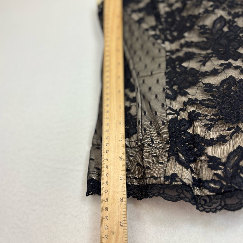 TRIPP NYC Black Lace‎ Corset Top Boustier Tank Sleeveless Sexy Vintage Y2K XS - Picture 15 of 16